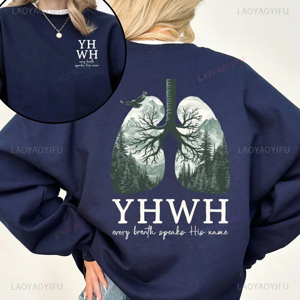 YHWH Lungs Christian Front and Back