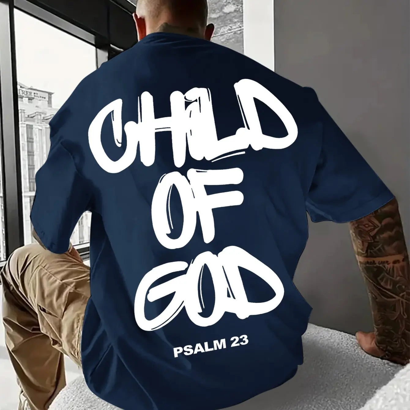 Psalm 23 Graphic Print Tee Shirt for Men