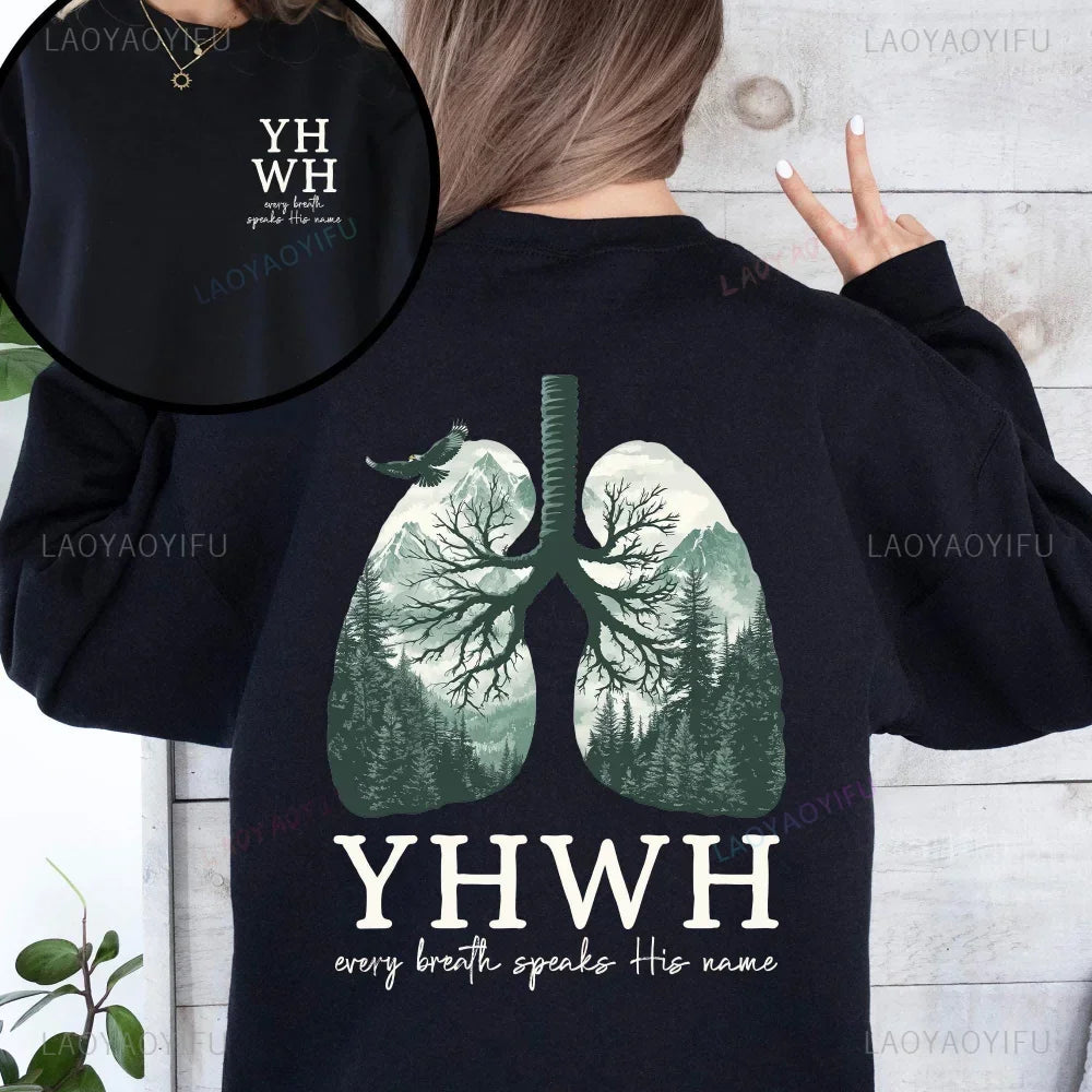 YHWH Lungs Christian Front and Back