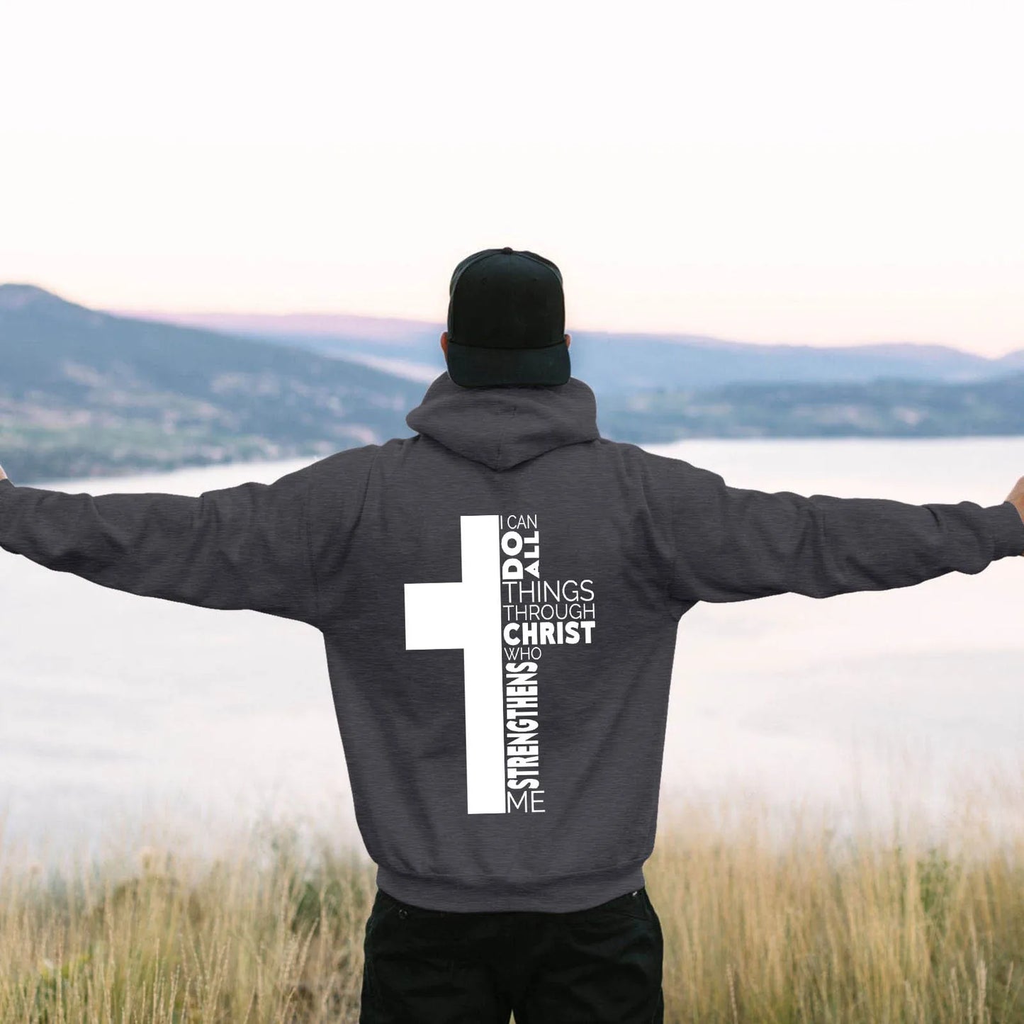 Jesus Theme Men's Hoodies The Christian Cross