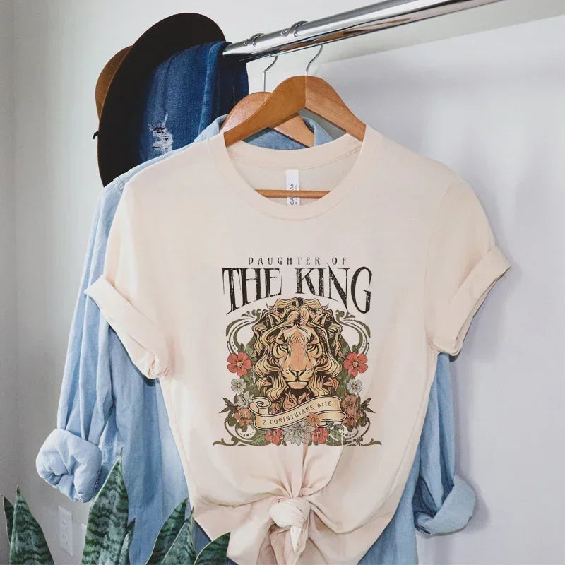Bible Verse Jesus Worship T-Shirt Cute Aesthetic Tee Women Vintage Boho Shirt Faith Religious Tops Female Christian Clothing