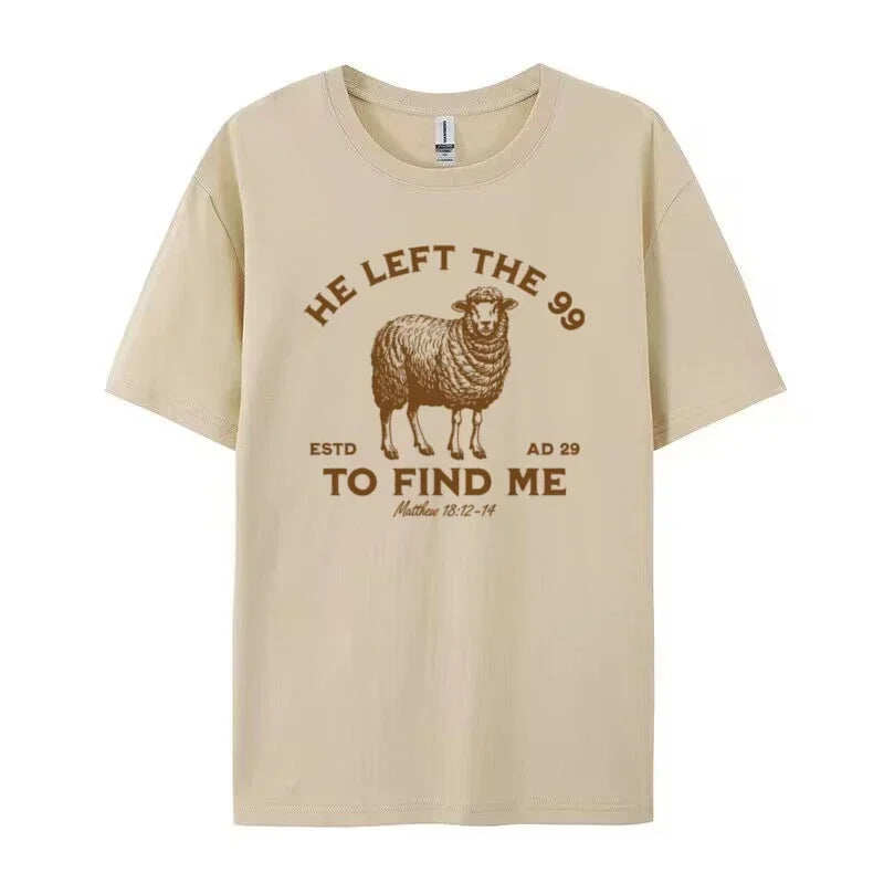 He Left the 99 Women Vintage T-Shirt Bible Verse