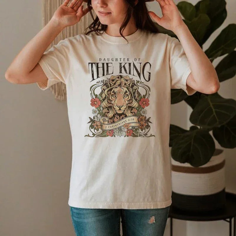 Bible Verse Jesus Worship T-Shirt Cute Aesthetic Tee Women Vintage Boho Shirt Faith Religious Tops Female Christian Clothing
