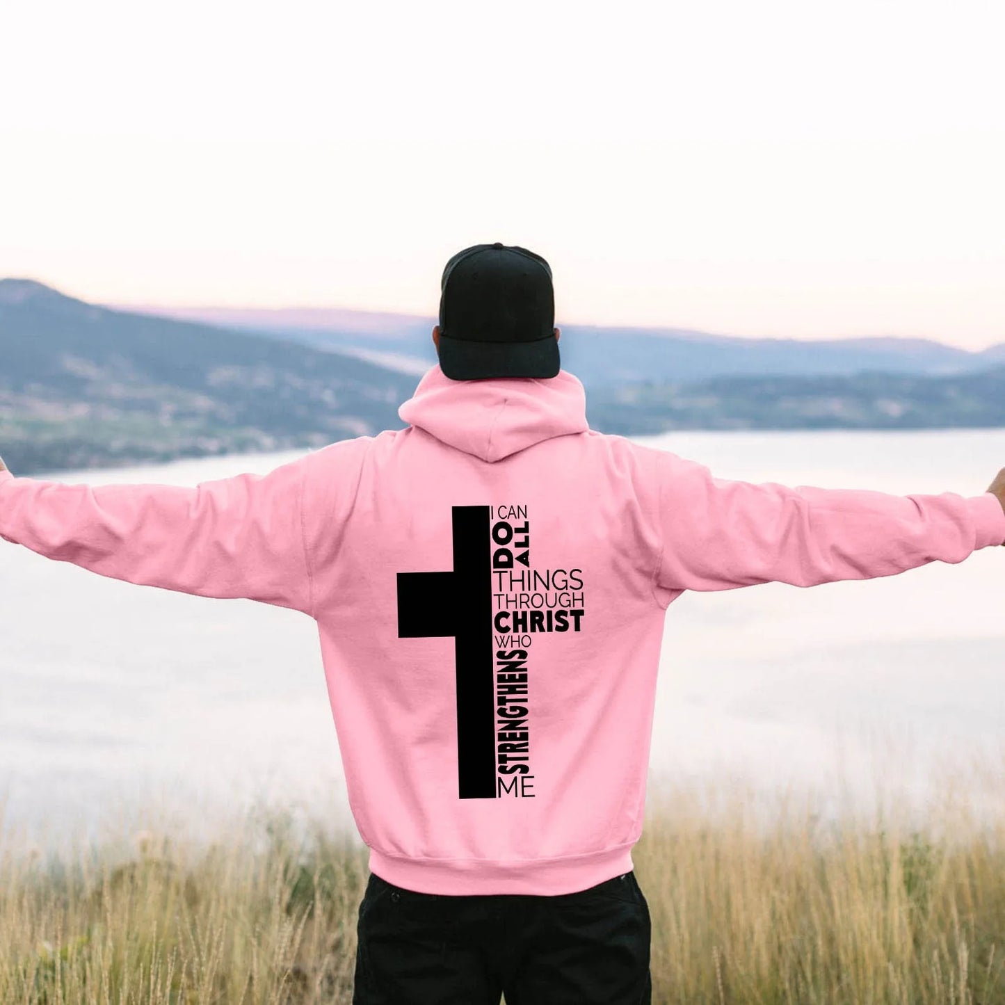Jesus Theme Men's Hoodies The Christian Cross