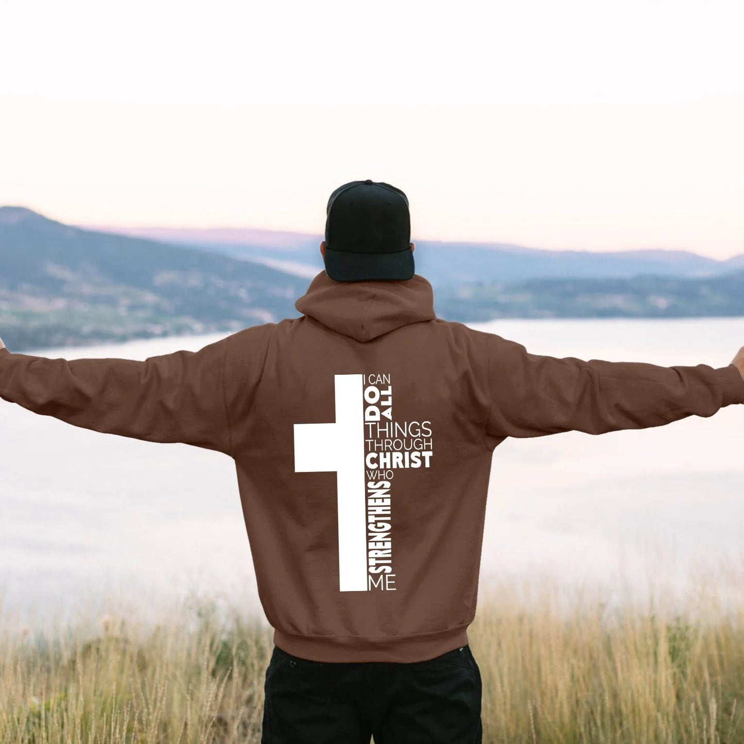 Jesus Theme Men's Hoodies The Christian Cross