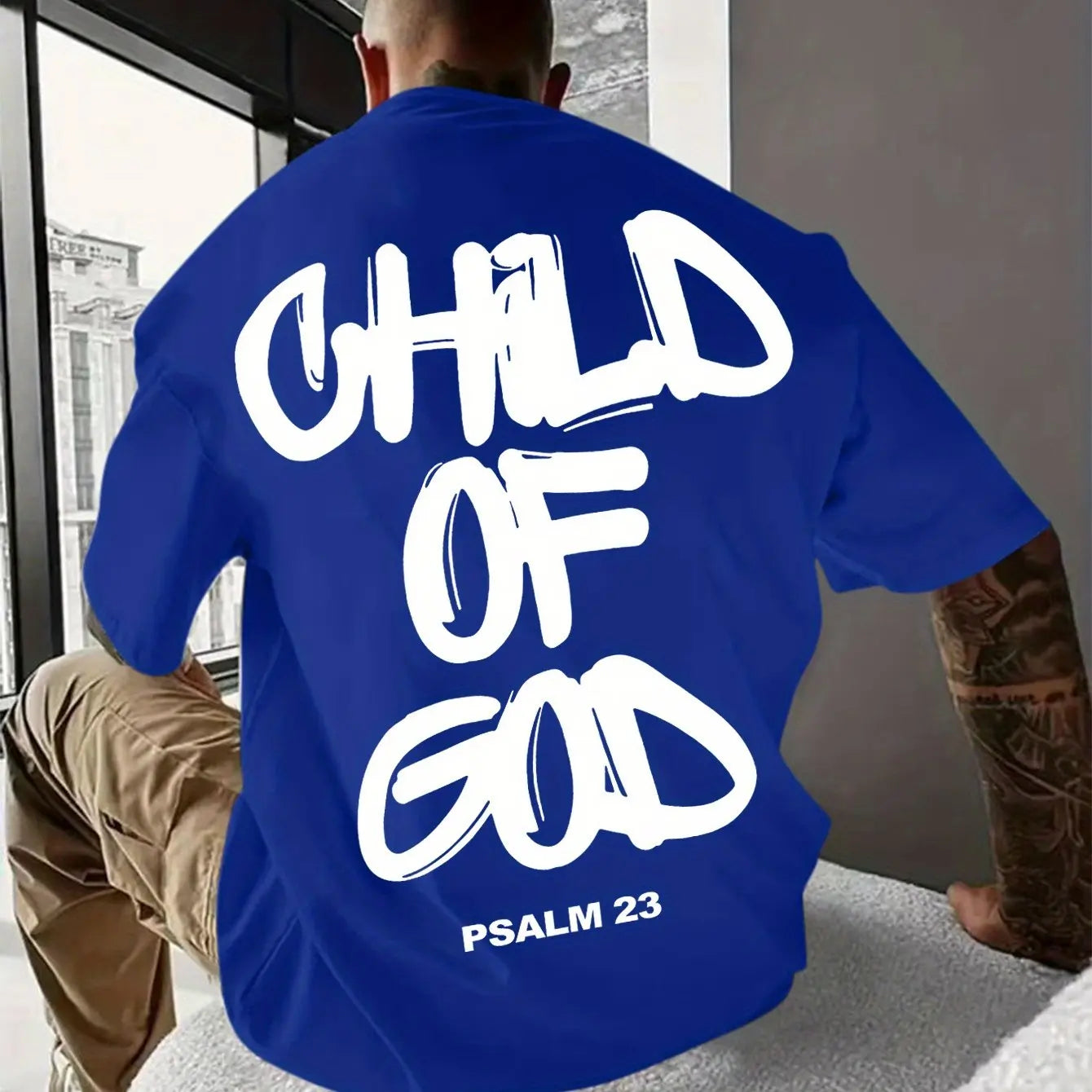 Psalm 23 Graphic Print Tee Shirt for Men