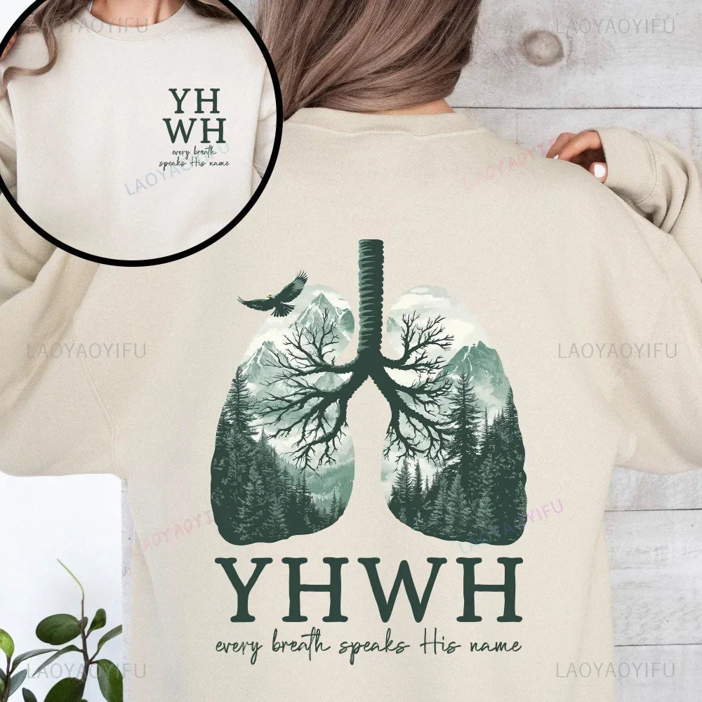 YHWH Lungs Christian Front and Back
