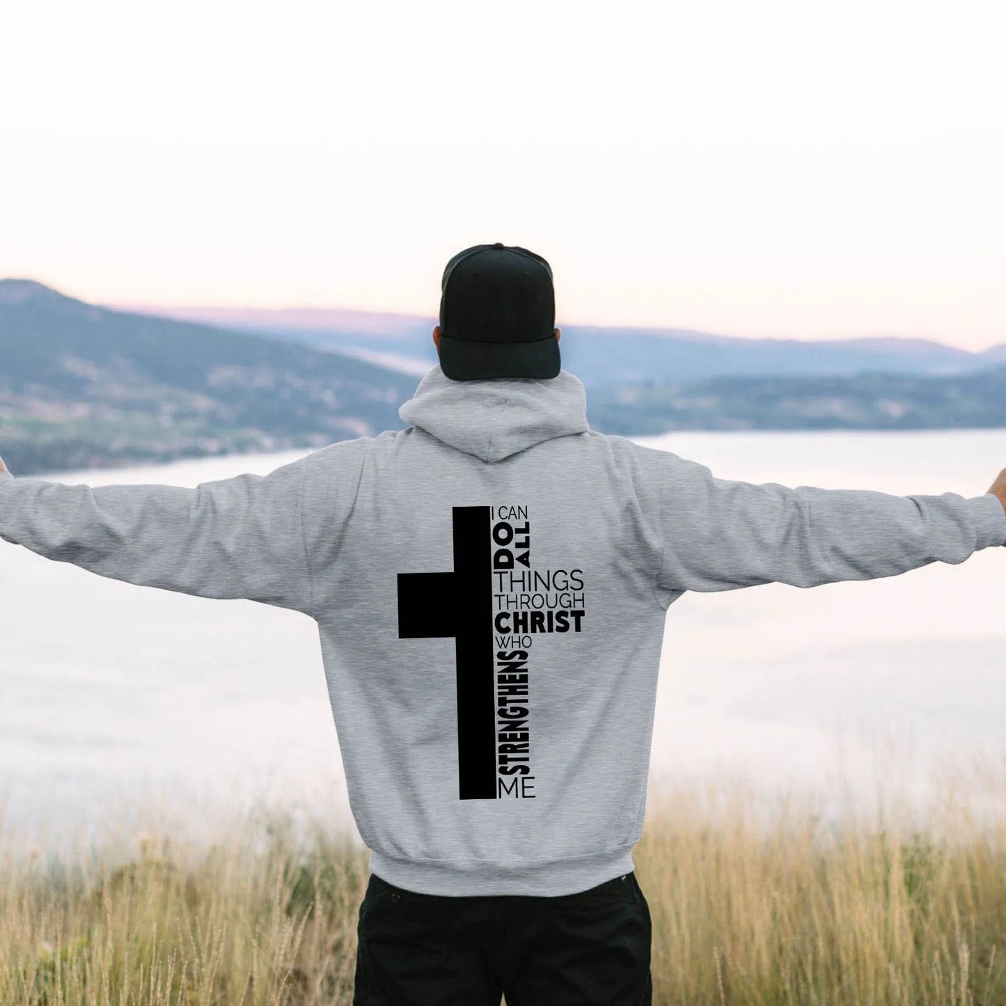 Jesus Theme Men's Hoodies The Christian Cross