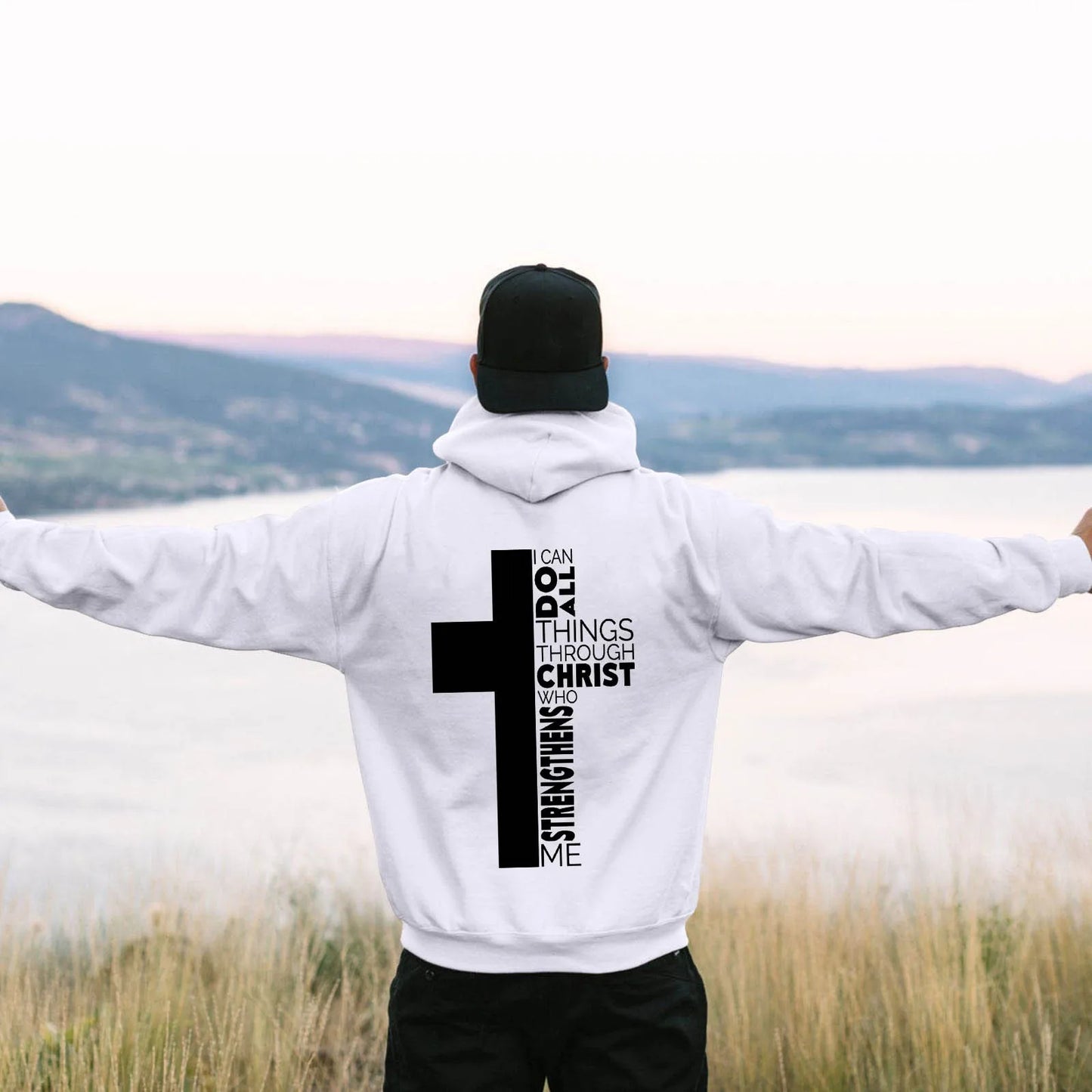 Jesus Theme Men's Hoodies The Christian Cross