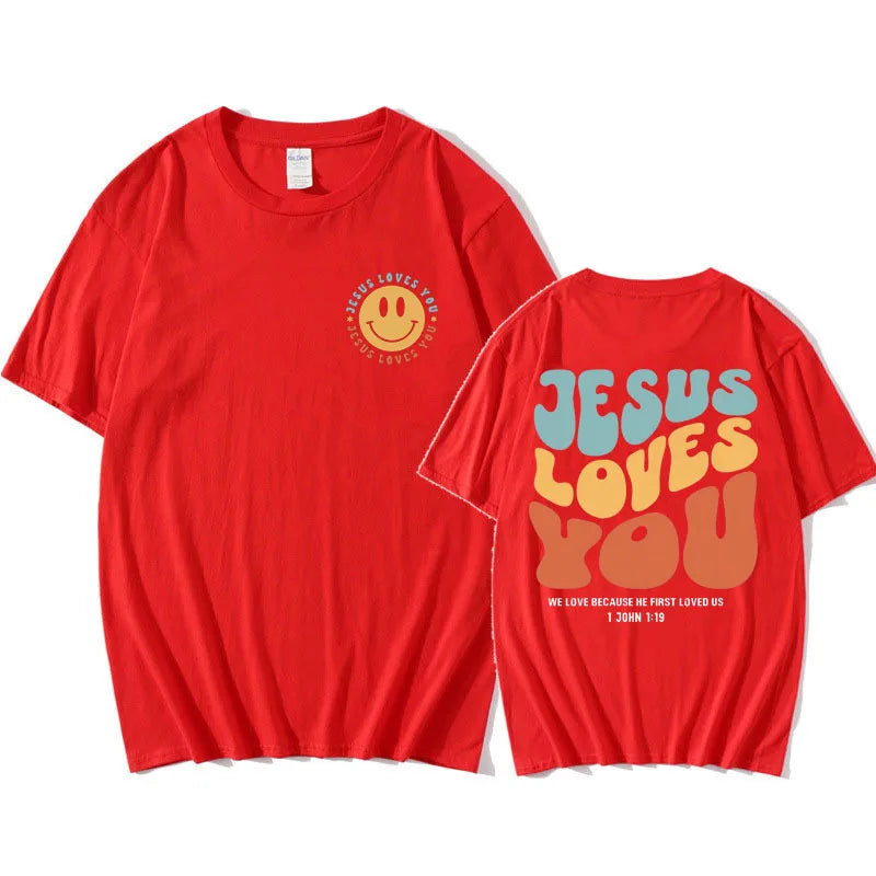 Jesus Loves You Funny T Shirt Men Christian