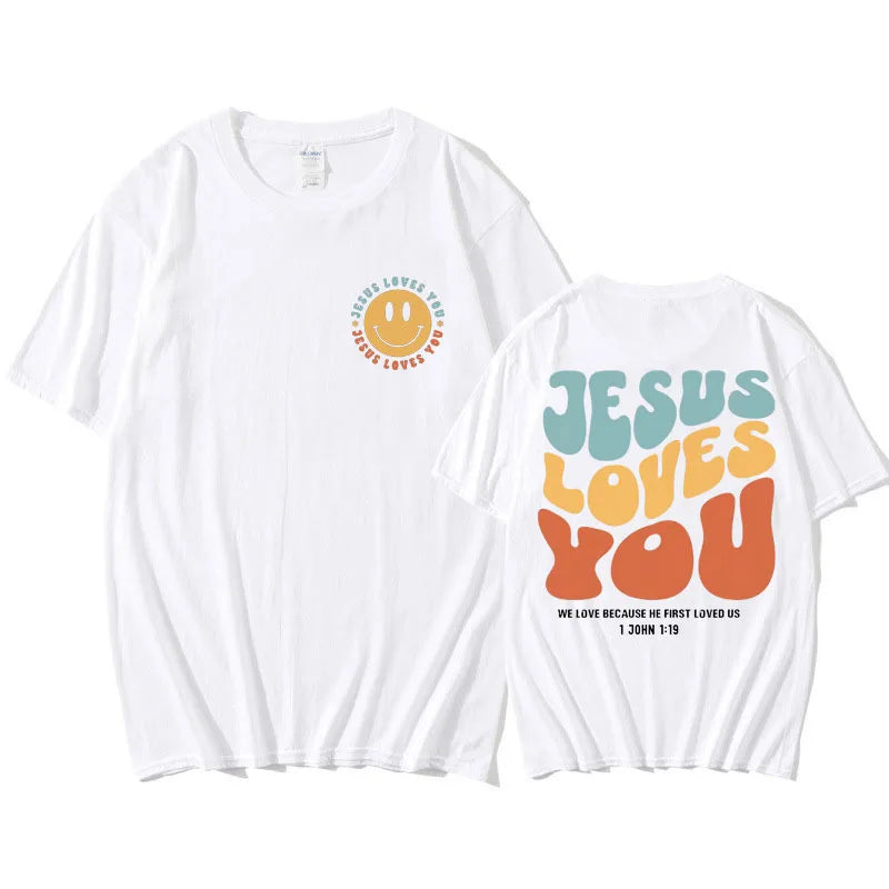 Jesus Loves You Funny T Shirt Men Christian