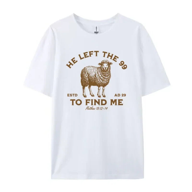 He Left the 99 Women Vintage T-Shirt Bible Verse