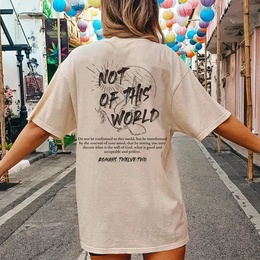 World Bible Verse T Shirt Women